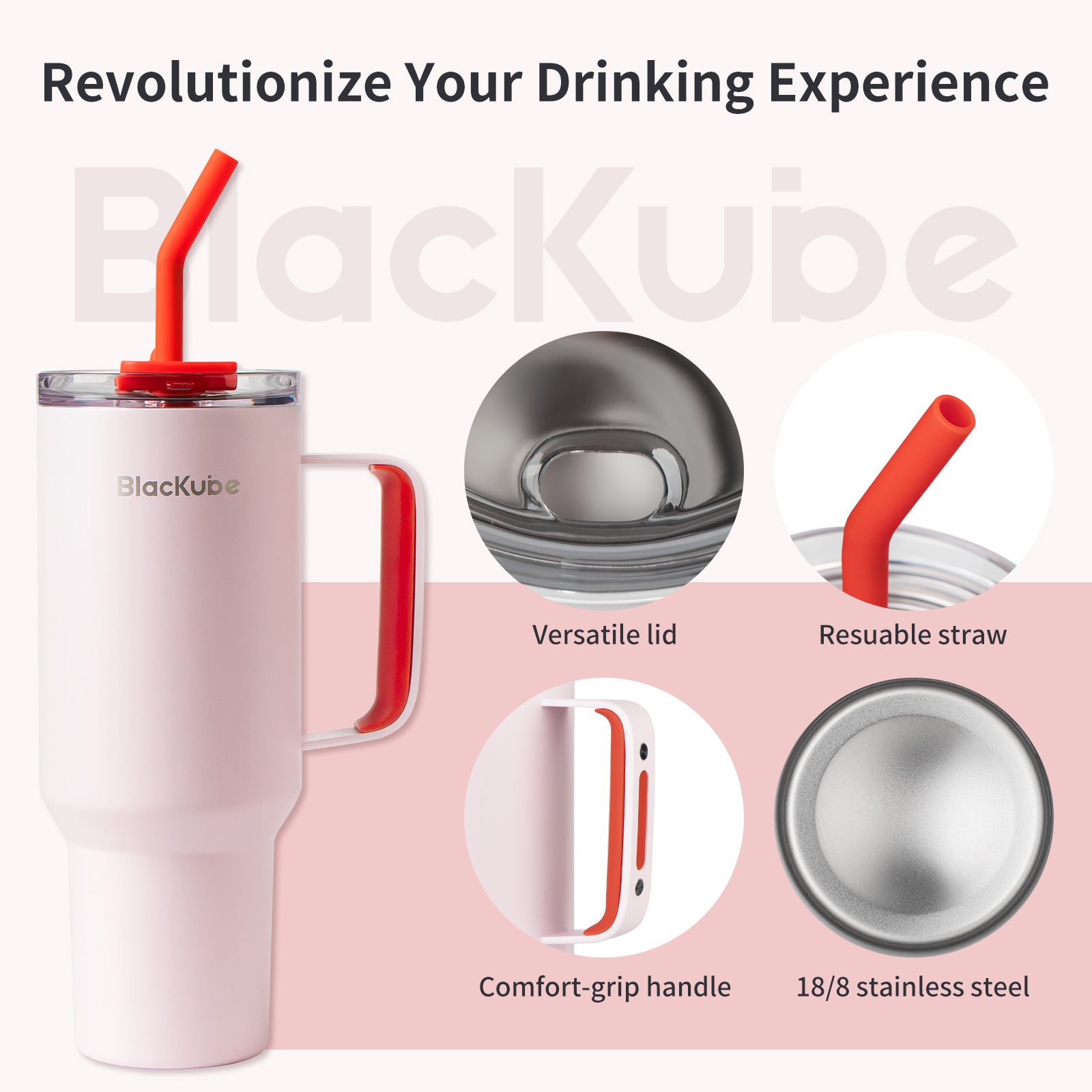 Blackube 1.2L 40OZ Stainless Tumbler