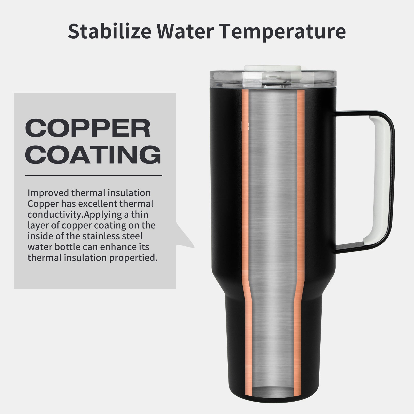 Blackube 1.2L 40OZ Stainless Tumbler